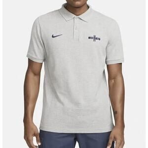 Nike Men's England National Team Soccer Polo Shirt Gray Size L - Large - NWT $65